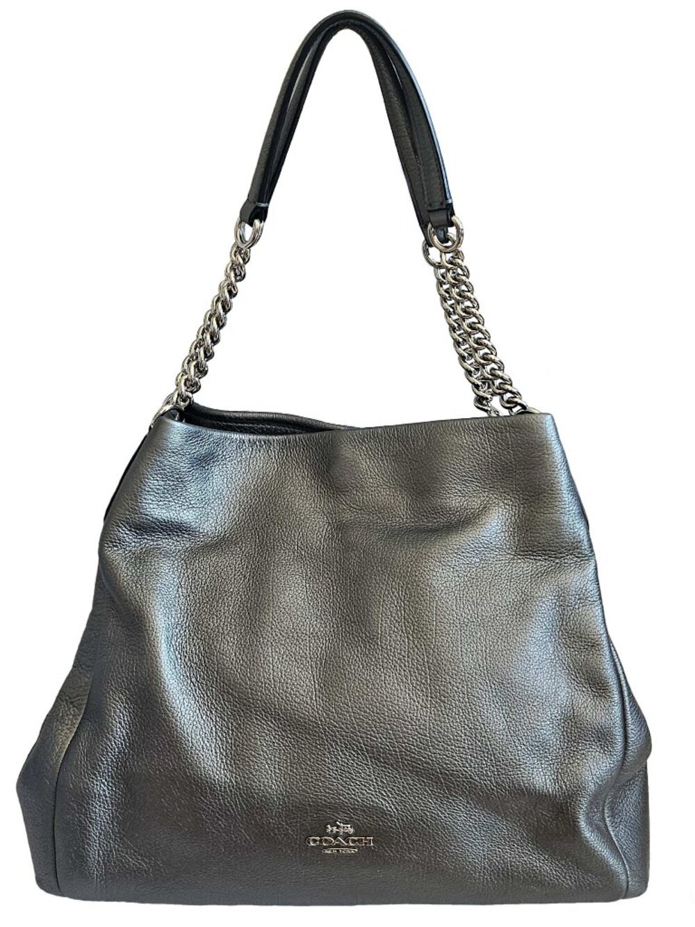 COACH METALLIC PHOEBE CHAIN SHOULDER BAG
